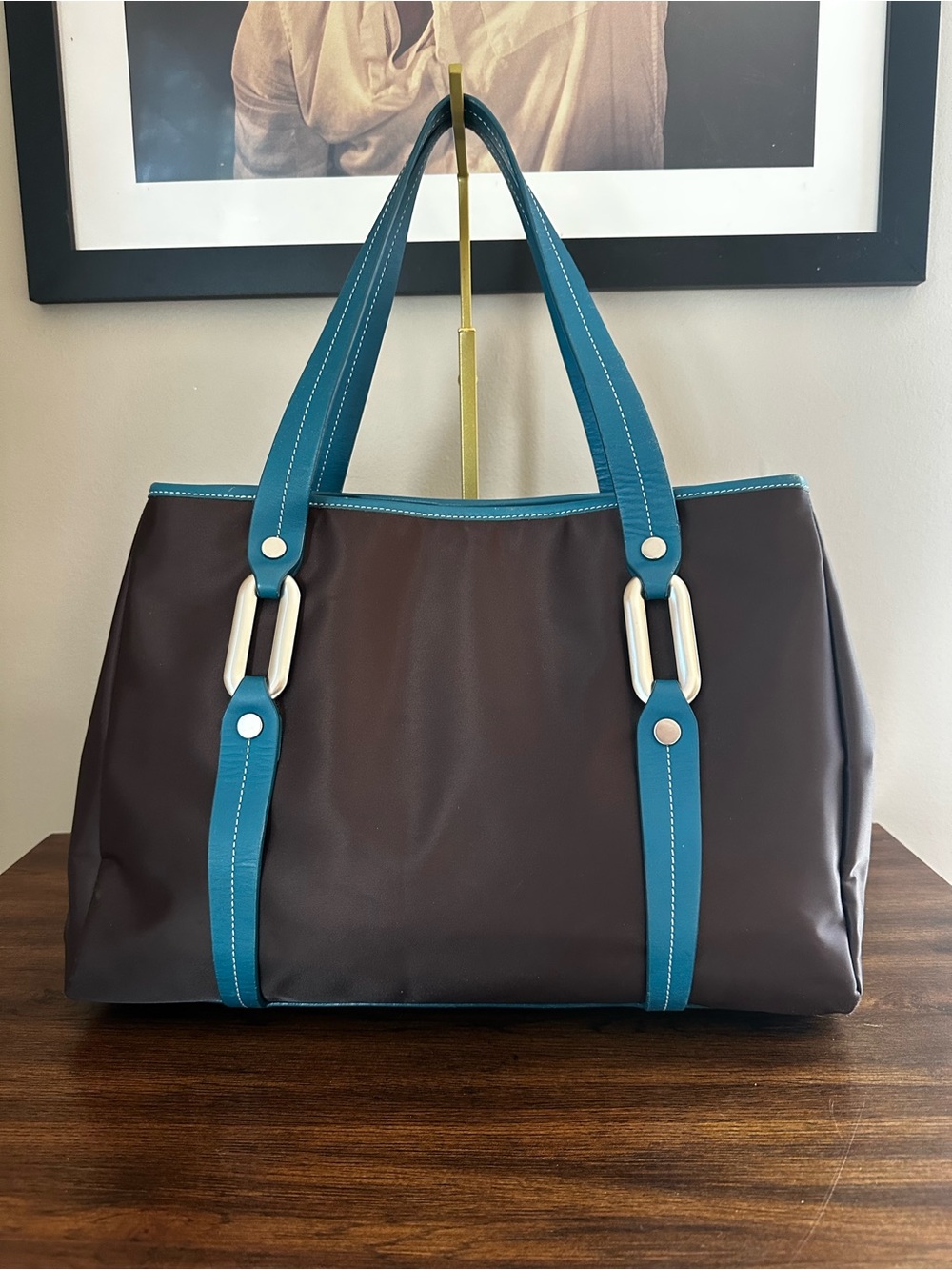 Moschino Logo Nylon Tote - Picture 5 of 12